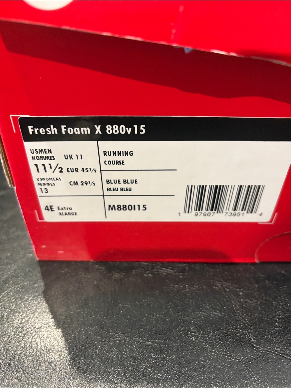 New Balance Men's Blue 880 Running Shoes size 11.5 4E - Picture 5 of 7